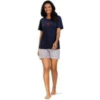 comtessa Shorty Summer Whisper (Set, 2 tlg., 2-teilig) Damen Pyjama 2-teilig Shorts Baumwolle große Größen