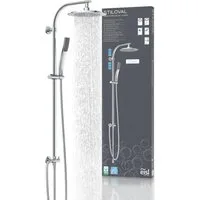 Eisl Duschsystem STILOVAL, Höhe 101 cm, Regendusche ohne Armatur, Duschsystem mit Kopfbrause und Handbrause