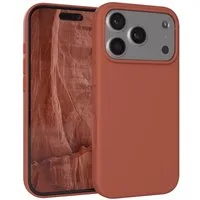EAZY CASE Handyhülle für Apple iPhone 17 Pro Hülle Silikon 6,3 Zoll, Silikonhülle Slimcover mit Displayschutz Hülle Cover Terrakotta