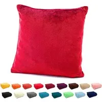 heimtexland Dekokissen Flanell Soft Kuschelkissen Plüsch Kissenbezug, super weich und flauschig, Allergiker geeignet, atmungsaktiv