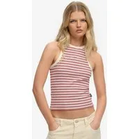 Superdry Tanktop ESSENTIAL LOGO STR RACER VEST aus Baumwollmischung, Regular Fit, mit elastischen Eigenschaften