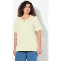 Ulla Popken T-Shirt T-Shirt A-Linie Tunika-Ausschnitt Halbarm