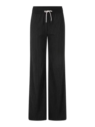 Marc Cain Sports - Schlupfhose WELKOM mit Nadelstreifen black and smoke - Gr. - 40