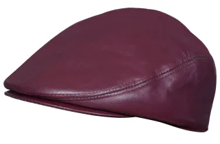 Peaky Blinders Newsboy-Flachhut aus Leder für Herren
