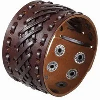 Ware aus aller Welt Lederarmband 4 cm breit Rustikales Armband im Vintage-Look für Damen Herren (1-tlg)