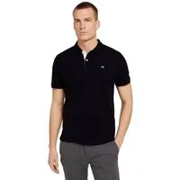 TOM TAILOR Poloshirt mit Knopfleiste und Logo