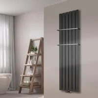 Szagato Badheizkörper BADHEIZKÖRPER Design Peking 3 180x47cm anthrazit -moon (2 HH 15mm), 5 Jahre Garantie, Made in Germany