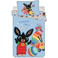 Bing Kinderbettwäsche Bing Bunny Kinderbettwäsche 100 x 135 + 40 x 60 cm, 100% Baumwolle, Renforcé, 2 teilig, langlebiges Material