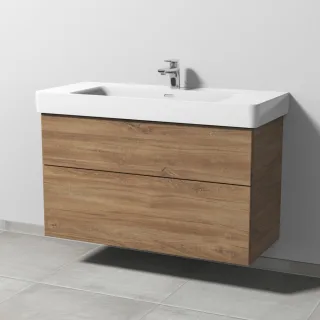 Sanipa 3way Waschtischunterbau zu Laufen Pro S Waschtisch mit 2 Auszügen, Eiche-Kansas SM77059