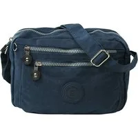 BAG STREET Umhängetasche Bag Street Nylon Umhängetasche navy Damen (Umhängetasche), Damen, Jugend Umhängetasche Nylon, blau ca. 25cm x ca. 17cm