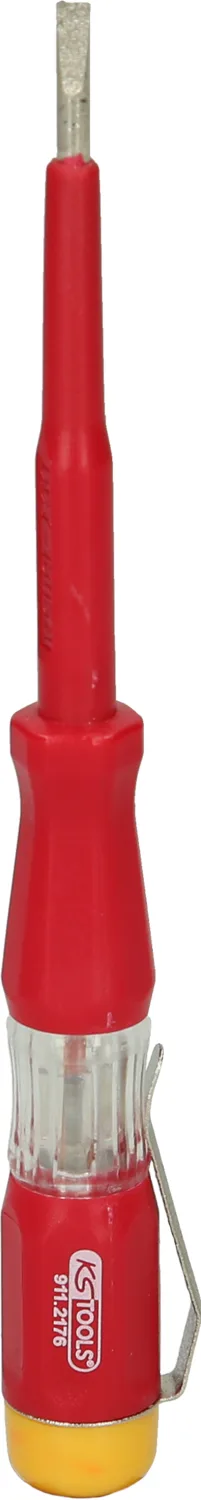 KS Tools Spannungsprüfer mit Schutzisolierung 100-500 V, 140mm - 911.2176