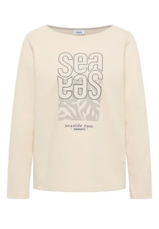 Cecil - Shirt mit Stickerei beige - Gr. - L