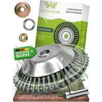 WENDOWERK Reinigungsbürste Profi Unkrautbürste für Freischneider 25,4mm Wildkrautbürste Zubehör