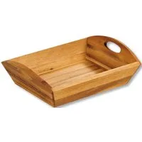 KESPER® Tablett Serviertablett, Akazienholz, (1-tlg), mit zwei Tragegriffen