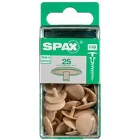 SPAX Abdeckkappe Spax Abdeckkappen beige zum stecken (stift) - 25