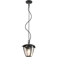 TRIO Leuchten LED Außen-Deckenleuchte, LED wechselbar, warmweiß, Outdoor Hänge-lampe Gartenleuchten Strom hängend aus Aluminium 17x17cm
