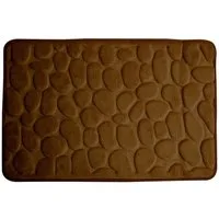 Euroshowers GmbH Badematte Badvorleger Rimini Memory Schaum Steinoptik 60 x 95 cm, 100% polyester, memory foam (stoppning), latex SBR, rechteckig