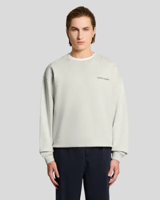 Schwergewichts-Skript-Sweatshirt