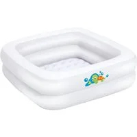 Babybadewanne Bieco Planschbecken Baby ca. 86x86x25 cm Aufblasbare Badewanne für Drinnen und Draußen Swimming Pool Rechteckig Kleines Planschbecken für Kinder Aufblasbarer Pool Eckig Baby Bathtub