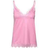 rosemunde Spaghettitop Billie Strap Top Vintage-Spitzenbesatz an Ausschnitt und Saum, feminin