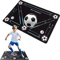 CITYSPORTS Fitnessmatte Fußball-Trainingsmatte 60 x 90 cm Fußball-Fußarbeitsmatte, Verdickt, rutschfest, kratzfest, Fußballtraining, Ballkontrolltraining