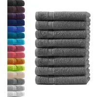 Hometex Premium Textiles Handtuch in Premium Qualität 500 g/m², Feinster Frottier-Stoff 100% Baumwolle, 8x Gästetuch, weich, saugfähig, extra schwer & flauschig