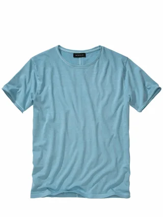 Mey & Edlich Herren Mineralisches T-Shirt Blau 100 % Baumwolle (bio)