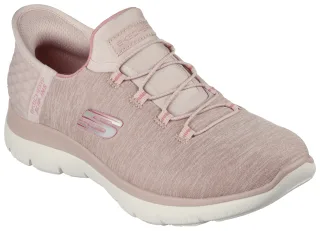 Skechers Slipper "SUMMITS DAZZLING HAZE" Slip Ins Sneaker, Freizeitschuh mit dezenten Kontrastdetails