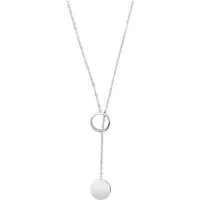 Unique Y-Kette Silbernes Edelstahl mit modernem Kreis Design N5101