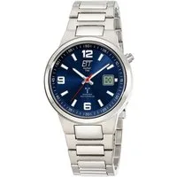 ETT Funkuhr EGT-11709-32M, Armbanduhr, Herrenuhr, Solar, Titan, analog, digital
