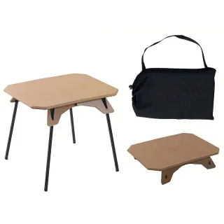 Xmund Plastic Folding Camping Table 40kg Load Capacity 1.85kg Lightweight Portable Dual Height Adjustable ABS Aluminum A