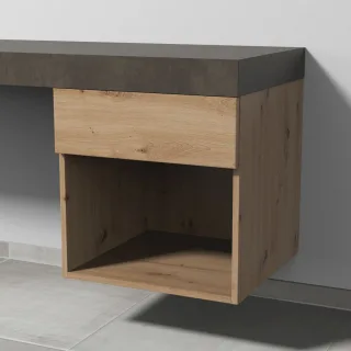 Sanipa Anbau-/Solitärschrank 2morrow (P2353) 510x500x520 Eiche-Natural-Touch, P235385 P235385