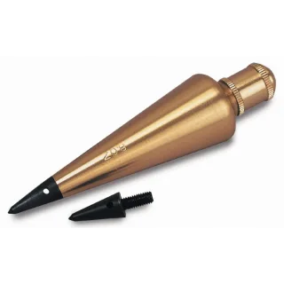 STANLEY Senklot Messing, mit Ersatzspitze 225g - 0-47-973