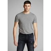 Jack & Jones T-Shirt JJEBASIC mit schmaler Passform für jeden Tag unifarben, modisch, schmal, Baumwollmischung, Rundhals