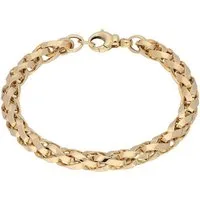 Firetti Armkette Schmuck Geschenk Gold 585 Armschmuck Armband Goldarmband Zopfkette