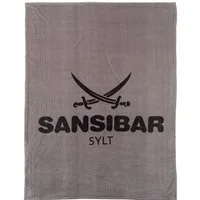 Wohndecke Wohndecke Mikrofaser SANSIBAR BL 150x200 cm silber Decke Kuscheldecke, Sansibar Sylt