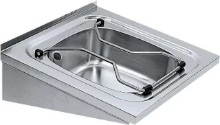 KWC Aquarotter Ausgussbecken, SIRIUS, Edelstahl, 500x180x500 mm, Klapprost, 2000057408 2000057408
