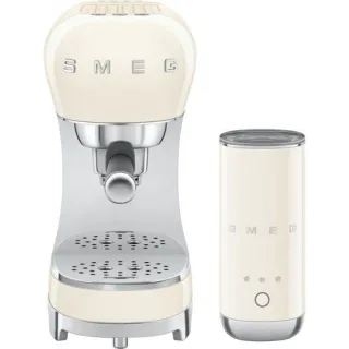 SMEG ECF12CREU Bundle Siebträgerm. + Milchaufschäumer