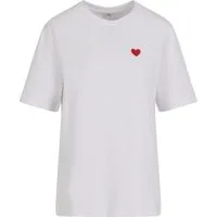 Miss Tee T-Shirt Miss Tee Heart Shape EMB Tee (1-tlg)