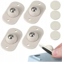 RACEL Möbelrolle Möbelrollen Kugelrollen 4 Stk selbstklebend Möbelroller für Schränke, (1-St., 4er-Packung), Leichtgängig, selbstklebend