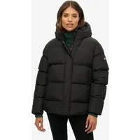 Superdry Steppjacke HOODED 5 BAFFLE SPORTS PUFFER mit Reißverschluss, aus Polyester und Kunstfaser, Relaxed Fit