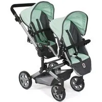 CHIC2000 Puppen-Zwillingsbuggy Linus Duo, mit zwei abnehmbaren, bis in Liegeposition verstellbaren Sportsitzen