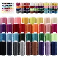 Zengi 36 Farben Polyester reißfest für Nähmaschine Handnähen Quilten DIY Nähgarn, (Set, 72-St., 36 Farben mit jeweils passendem Unterfaden), farbecht, lichtbeständig und abriebfest