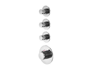 Steinberg Serie 100 Unterputzthermostat 3/4" mit 3 Ventilen 1/2", 100.4330 1004330