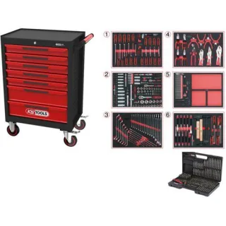 KS Tools ECOline Werkstattwagen 7 Schubladen