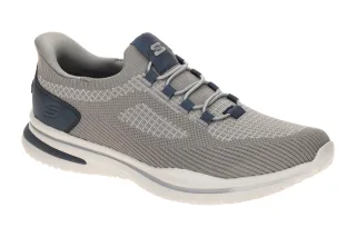 Skechers 211207 GRY NORLAN - ALONSO Herren Slipper grau Hands Free Slip Ins
