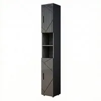 Vicco Hochschrank Irma, Anthrazit Hochglanz, 30 x 192 cm (1-St)