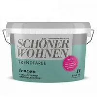 SCHÖNER WOHNEN FARBE Wandfarbe SW Trend Wandfarbe matt 1,0L Frozen 6522