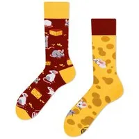 Many Mornings Freizeitsocken Many Mornings Socken Mouse and Cheese (1 Paar, 1-Paar, 1 Paar) immer ein dismatching Paar