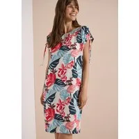 CECIL Sommerkleid Sommerkleid, Rundhalsausschnitt, Viskose